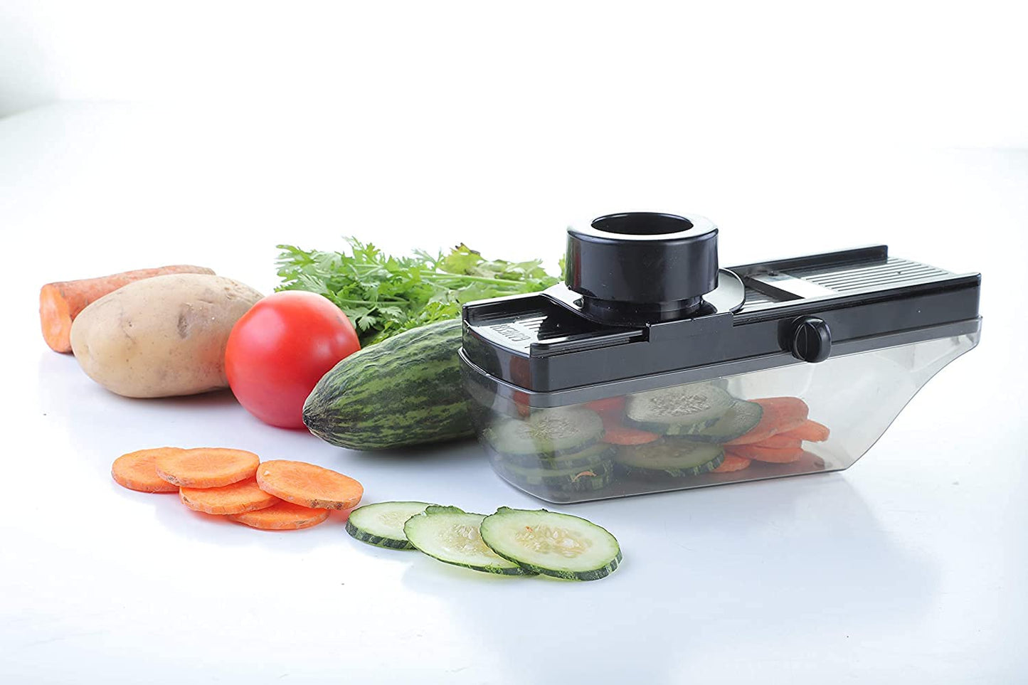 Plastic Vegetable Slicer Cutter, Black