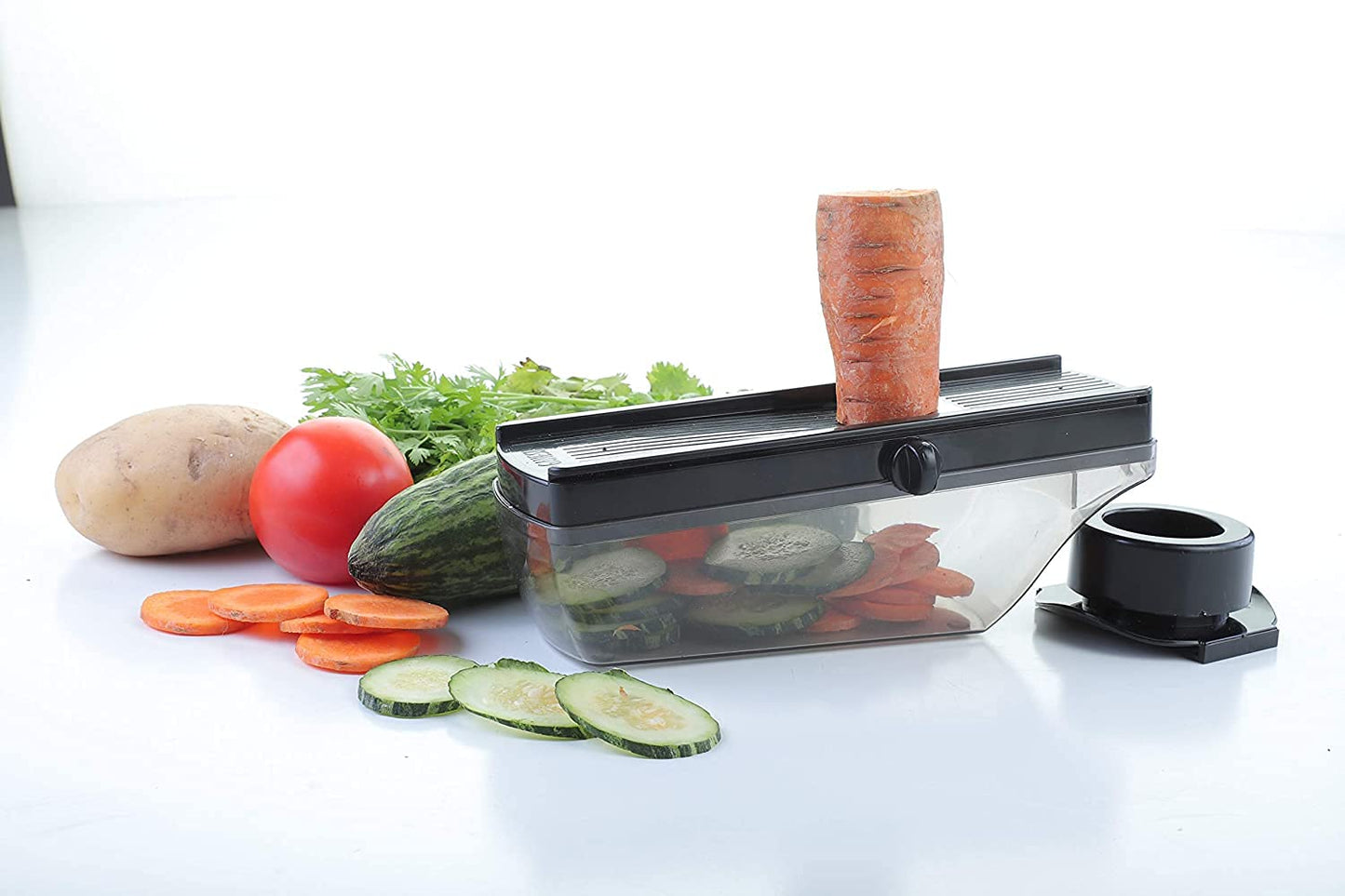 Plastic Vegetable Slicer Cutter, Black