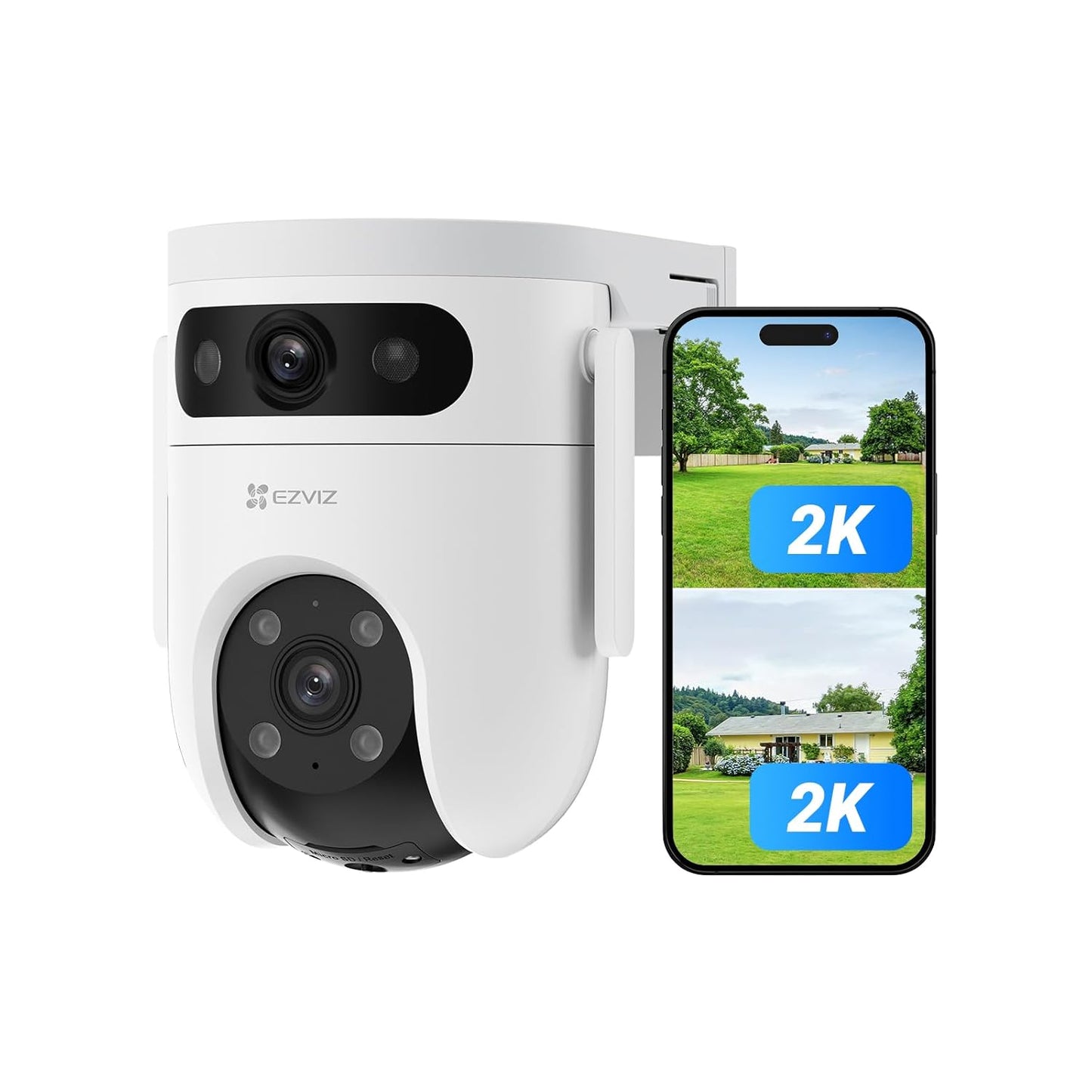 EZVIZ by Hikvision|H9C Dual-Lens(3MP+3MP) Pan & Tilt Wi-Fi Camera|