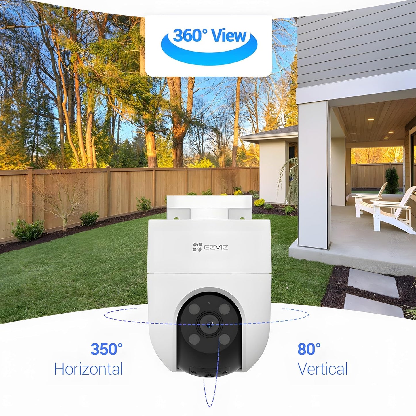 EZVIZ H8C 2304*1296 (3MP) 4G Wireless Camera, 2K Resolution,