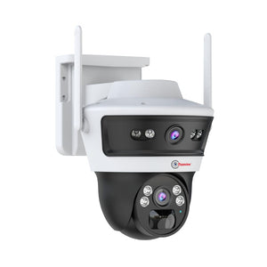 Trueview Smart 4G Linkage 2Mp+2Mp Pan-Tilt Zoom CCTV Camera, Outdoor Indoor Security Camera,