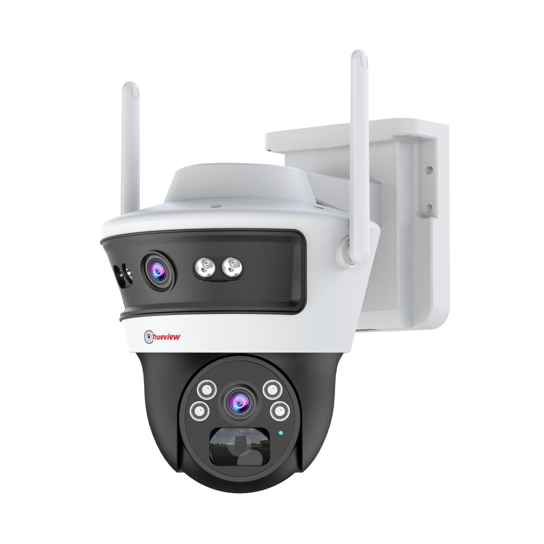 Trueview Smart 4G Linkage 2Mp+2Mp Pan-Tilt Zoom CCTV Camera, Outdoor Indoor Security Camera,
