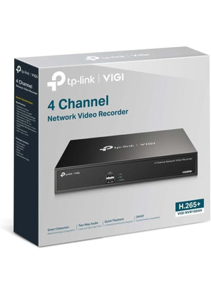 TP-Link VIGI NVR1004H 4 Channel Network Video Recorder | 4K HDMI NVR | 8MP