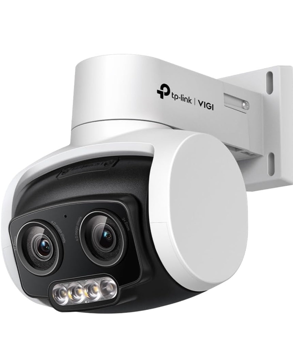 TP-Link VIGI C540V 4MP Outdoor Full-Color Dual-Lens Varifocal Pan Tilt Network Camera | Super-High Definition|3× Zoom